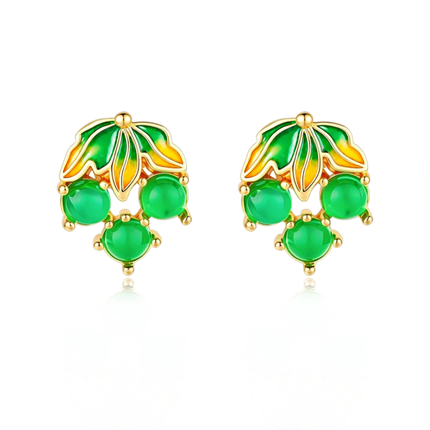 Pendientes de jade birmano con - Earrings reseña y precio