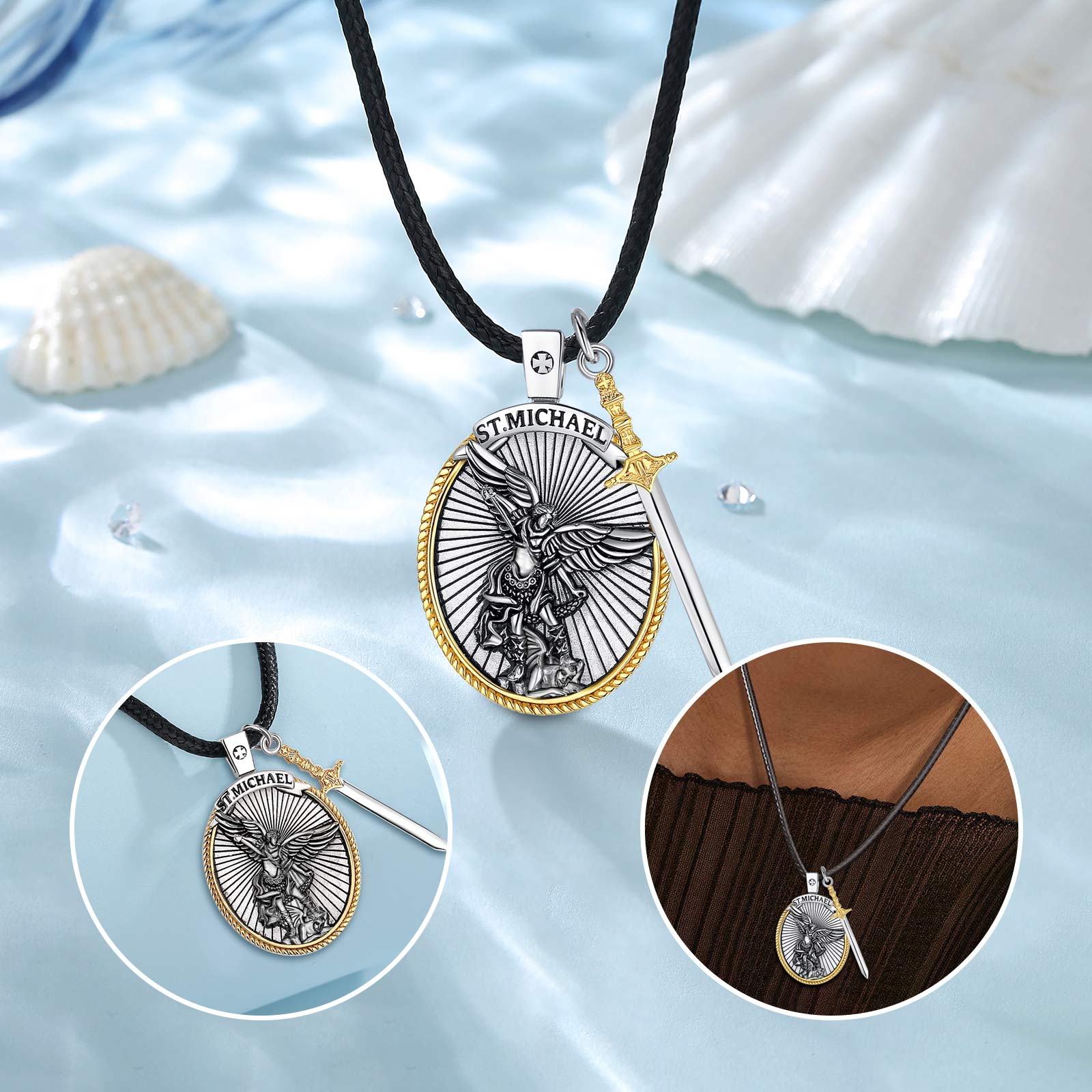 Eudora-collar de Plata de Ley  - 925 Sterling Silver Chain Necklace Men reseña y precio