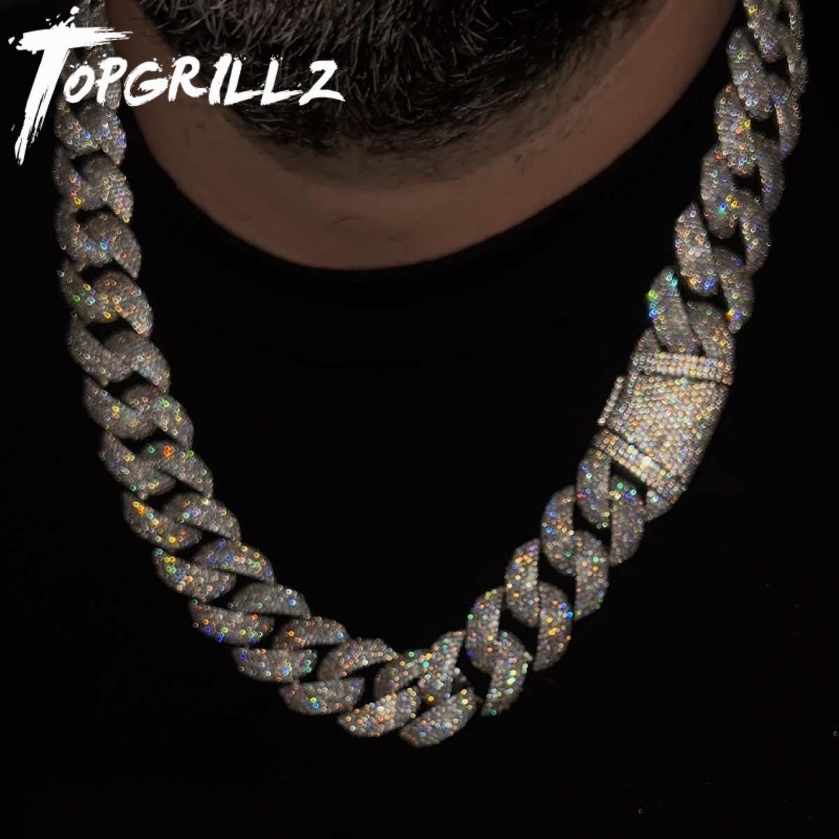 Collar de Cadena Cubana TOPGRI - Cuban Link Chain 12Mm reseña y precio