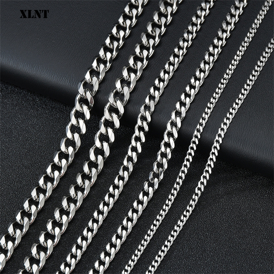 Collar de Color plateado para  - Cuban Link Chain 12Mm reseña y precio