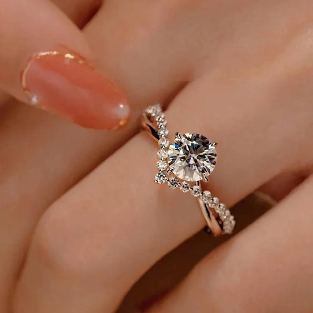 Anillo de Compromiso y Matrimo - Moissanite Engagement Ring 1 Carat reseña y precio