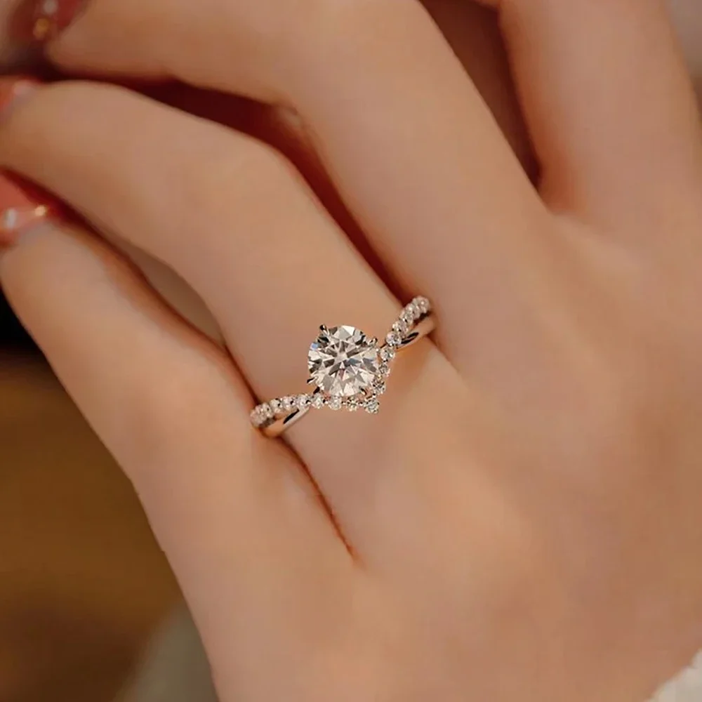 Anillo de Compromiso y Matrimo - Moissanite Engagement Ring 1 Carat reseña y precio