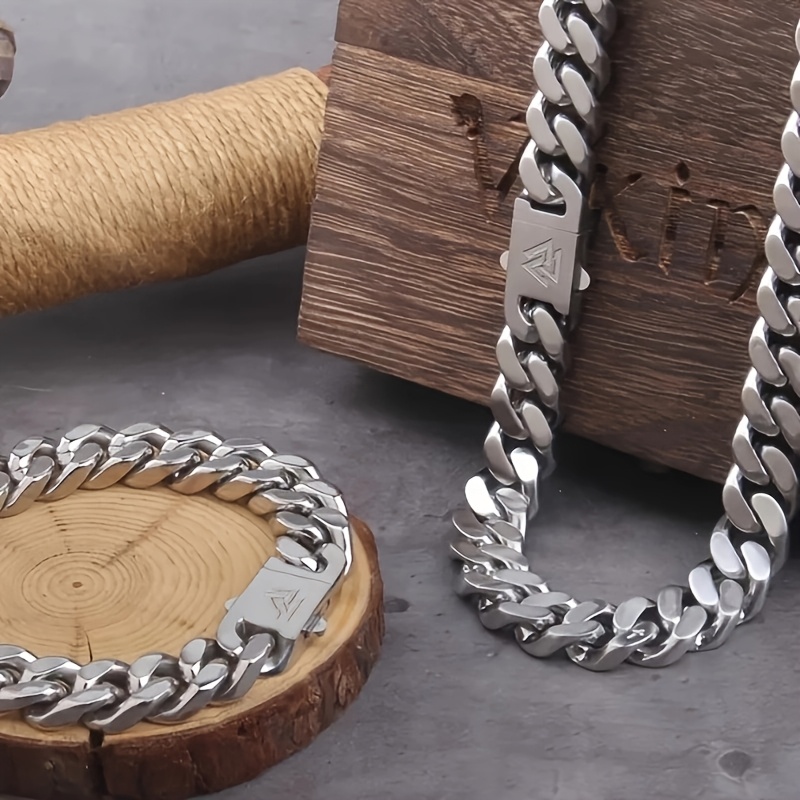 1 traje de cadena vikingo de C - Cuban Link Chain 12Mm reseña y precio