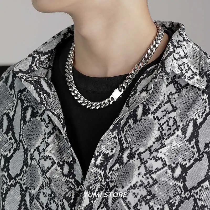 Collar de Acero de Titanio Est - Cuban Link Chain 12Mm reseña y precio